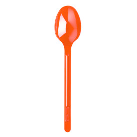 Plastic Spoon PS Orange 17,5cm (600 Units)