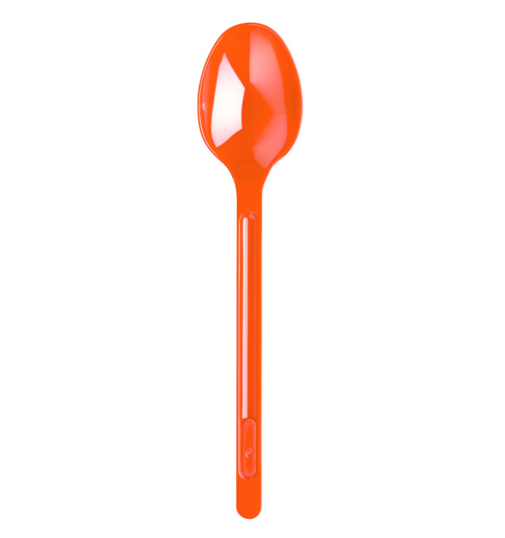 Plastic Spoon PS Orange 17,5cm (20 Units) Plastic Spoon PS Orange 17,5cm (20 Units)