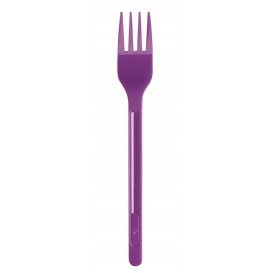 Plastic Fork PS Violet 17,5cm (600 Units)