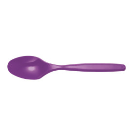 Plastic Teaspoon PS PS Violet 12cm (1200 Units)