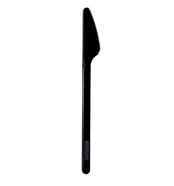 Plastic Knife PS Black 17,5cm (20 Units) Plastic Knife PS Black 17,5cm (20 Units)