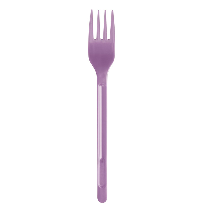 Plastic Fork PS Lilac 17,5cm (20 Units) Plastic Fork PS Lilac 17,5cm (20 Units)