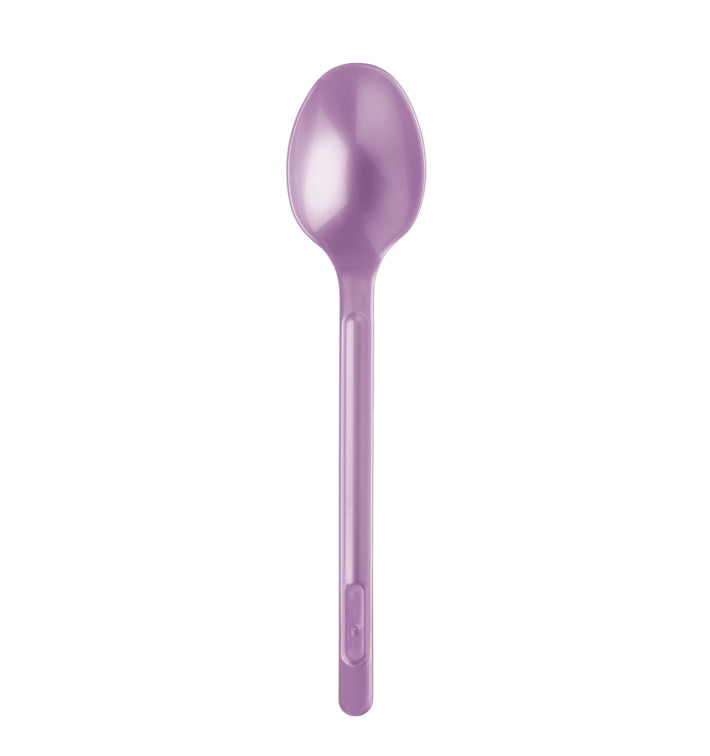 Plastic Spoon PS Lilac 17,5cm (20 Units) Plastic Spoon PS Lilac 17,5cm (20 Units)