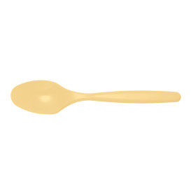 Plastic Teaspoon PS Cream 12cm (40 Units) 