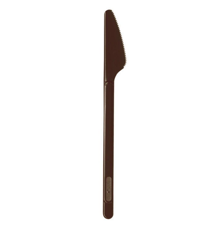 Plastic Knife PS Chocolate 17,5cm (20 Units) Plastic Knife PS Chocolate 17,5cm (20 Units)