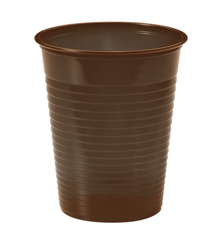 Plastic Cup PS Chocolate 200ml Ø7cm (50 Units) Plastic Cup PS Chocolate 200ml Ø7cm (50 Units)