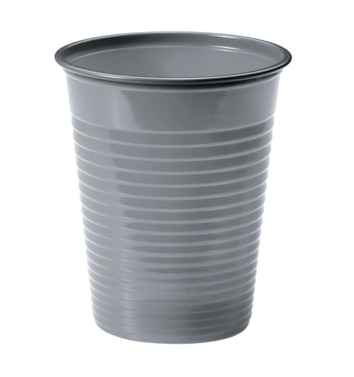 Plastic Cup PS Silver 200ml Ø7cm (50 Units) Plastic Cup PS Silver 200ml Ø7cm (50 Units)