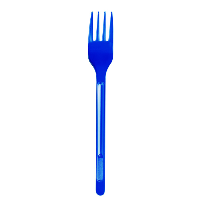 Plastic Fork PS Dark Blue 17,5cm (20 Units) Plastic Fork PS Dark Blue 17,5cm (20 Units)