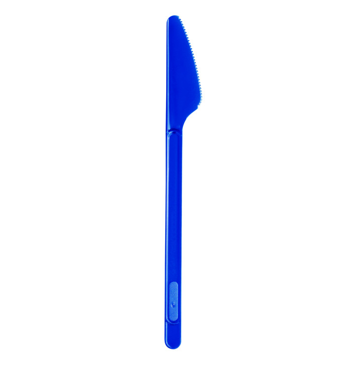 Plastic Knife PS Dark Blue 17,5cm (20 Units) Plastic Knife PS Dark Blue 17,5cm (20 Units)