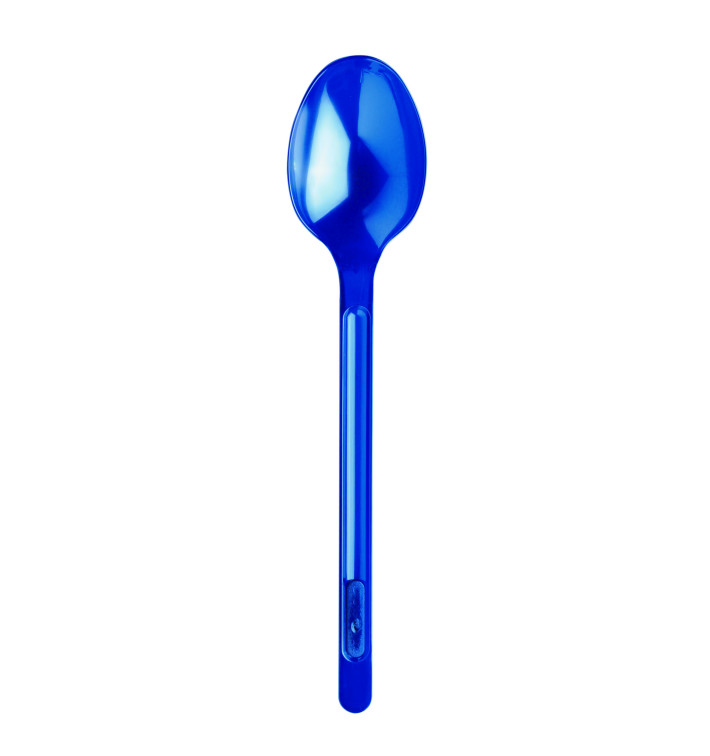Plastic Spoon PS Dark Blue 17,5cm (600 Units) Plastic Spoon PS Dark Blue 17,5cm (600 Units)