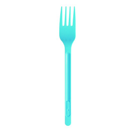 Plastic Fork PS Light Blue 17,5cm (20 Units) 