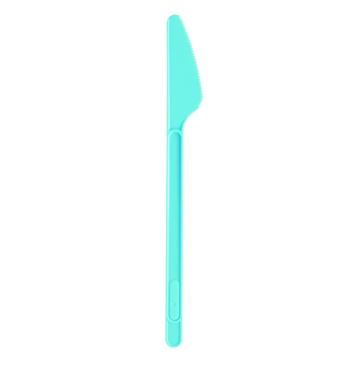 Plastic Knife PS Light Blue 17,5cm (600 Units) Plastic Knife PS Light Blue 17,5cm (600 Units)