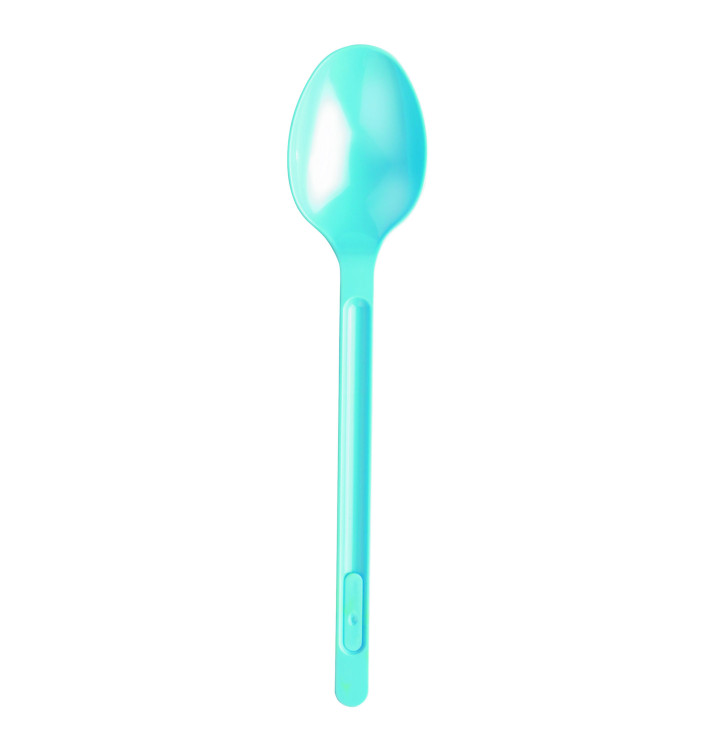 Plastic Spoon PS Light Blue 17,5cm (20 Units) Plastic Spoon PS Light Blue 17,5cm (20 Units)