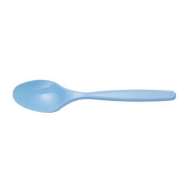 Plastic Teaspoon PS Light Blue 12cm (1200 Units)