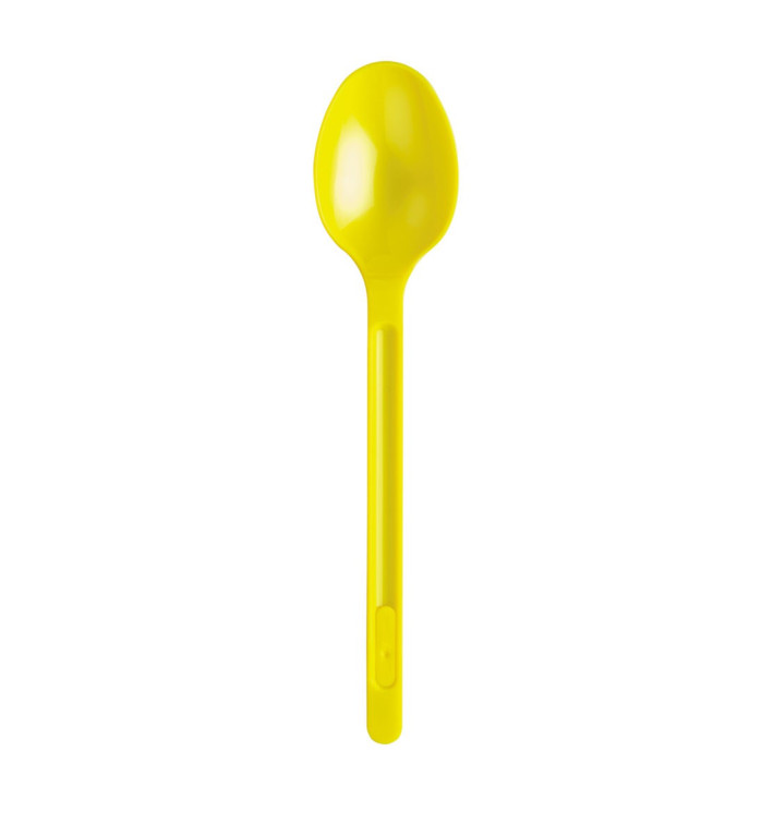 Plastic Spoon PS Yellow 17,5cm (600 Units) Plastic Spoon PS Yellow 17,5cm (600 Units)