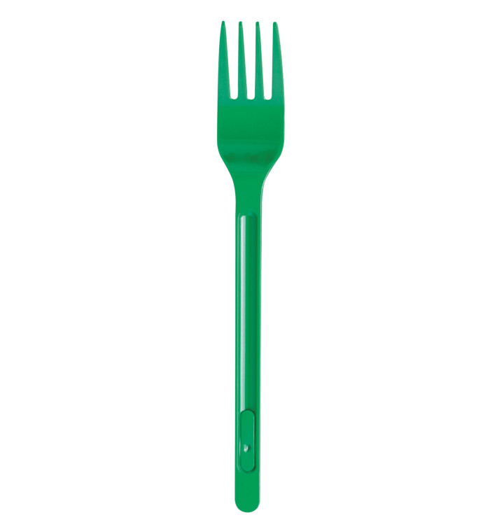 Plastic Fork PS Green 17,5cm (20 Units) Plastic Fork PS Green 17,5cm (20 Units)