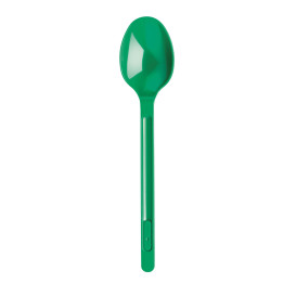 Plastic Spoon PS Green 17,5cm (20 Units) 