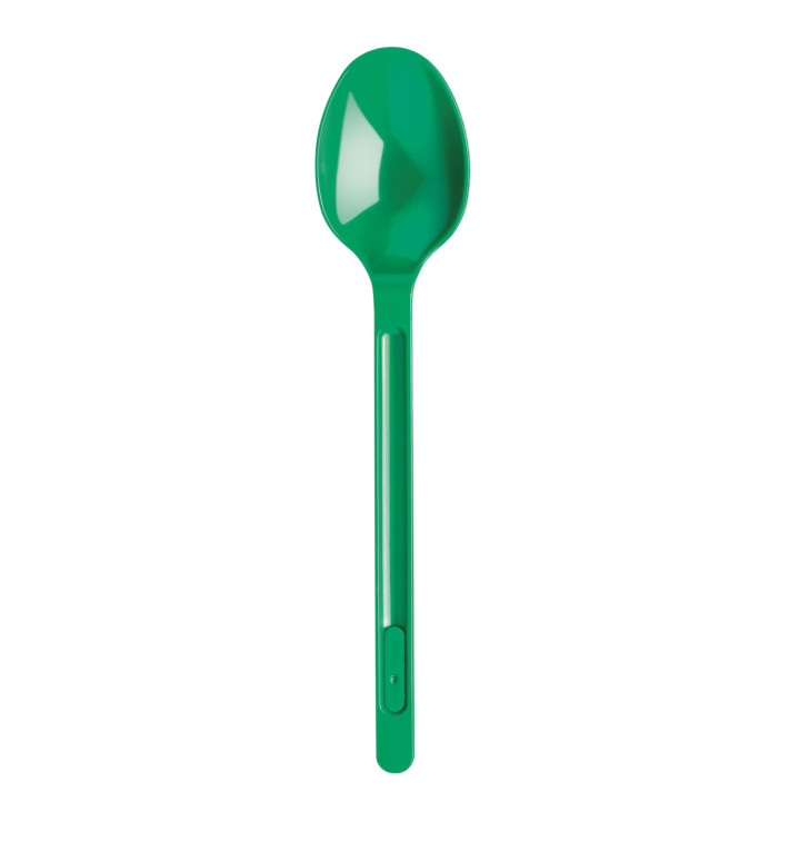 Plastic Spoon PS Green 17,5cm (20 Units) Plastic Spoon PS Green 17,5cm (20 Units)