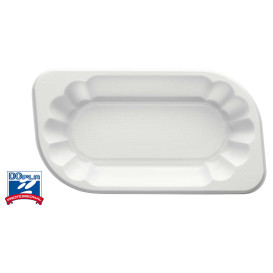 Plastic Tray White 17,5x9,5x3cm 250ml (1500 Units)