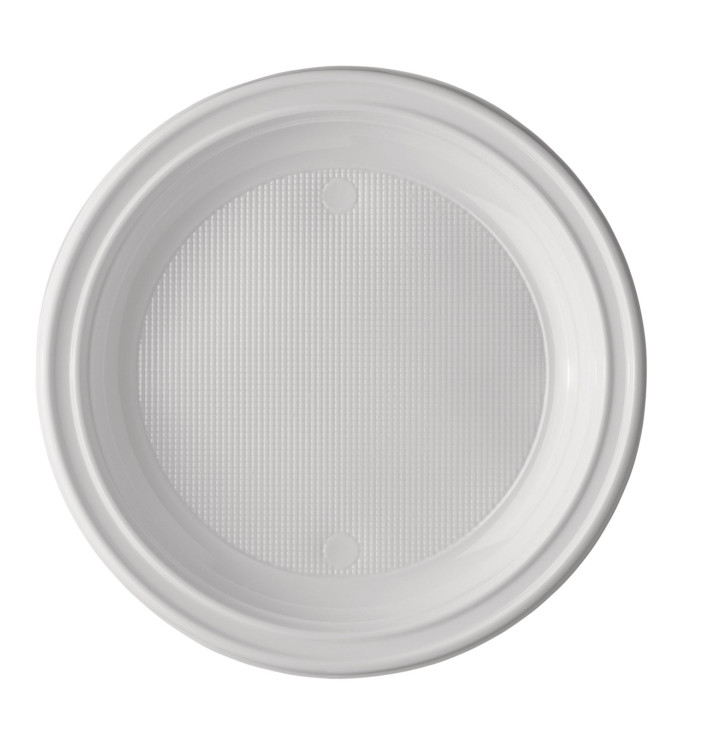 Plastic Plate PS Deep White 22 cm (1600 Units) Plastic Plate PS Deep White 22 cm (1600 Units)