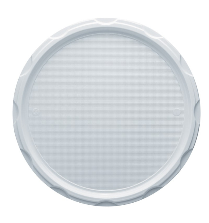 Plastic Plate PS for Pizza White 32 cm (500 Units) Plastic Plate PS for Pizza White 32 cm (500 Units)