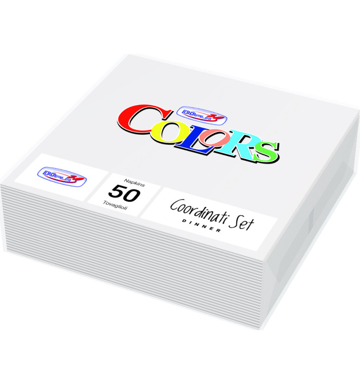 Paper Napkin 2 Layers White 33x33cm (50 Units) Paper Napkin 2 Layers White 33x33cm (50 Units)