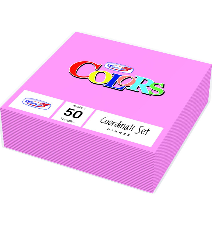 Paper Napkin 2 Layers Pink 33x33cm (50 Units) Paper Napkin 2 Layers Pink 33x33cm (50 Units)
