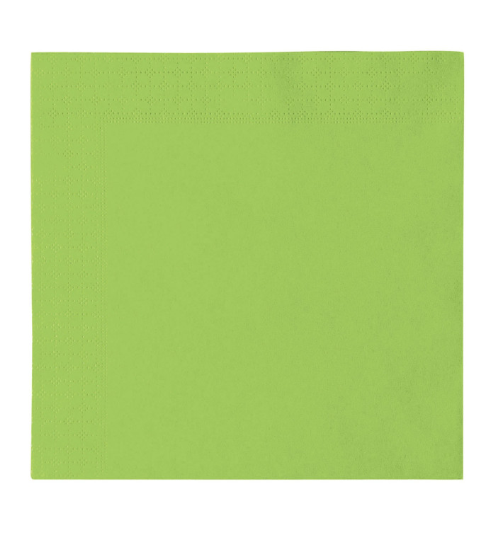 Paper Napkin 2 Layers Green Lime 33x33cm (1200 Units) Paper Napkin 2 Layers Green Lime 33x33cm (1200 Units)