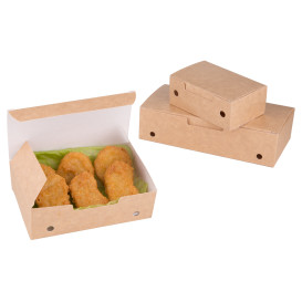 Paper Take-Out Box Small size Kraft 1,15x0,72x0,43cm (25 Units)