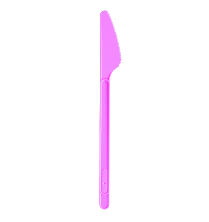 Plastic Knife PS Pink 17,5cm (20 Units) Plastic Knife PS Pink 17,5cm (20 Units)
