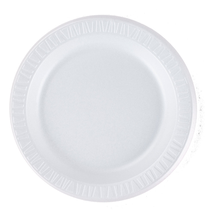 Foam Plate Foam "Quiet Classic" Laminated White Ø23 cm (125 Units) Foam Plate Foam "Quiet Classic" Laminated White Ø23 cm (125 Units)
