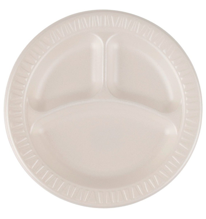Foam Plate Foam "Quiet Classic" 3 C. Laminated Honey Ø23 cm (125 Units) Foam Plate Foam "Quiet Classic" 3 C. Laminated Honey Ø23 cm (125 Units)