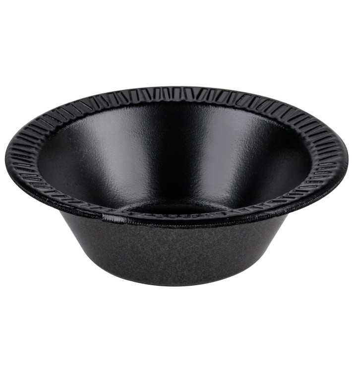 Foam Bowl Laminated Black 180ml Ø11,5cm (125 Units) Foam Bowl Laminated Black 180ml Ø11,5cm (125 Units)