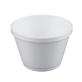 Foam Container White 6Oz/180ml Ø8,9cm (50 Units) 
