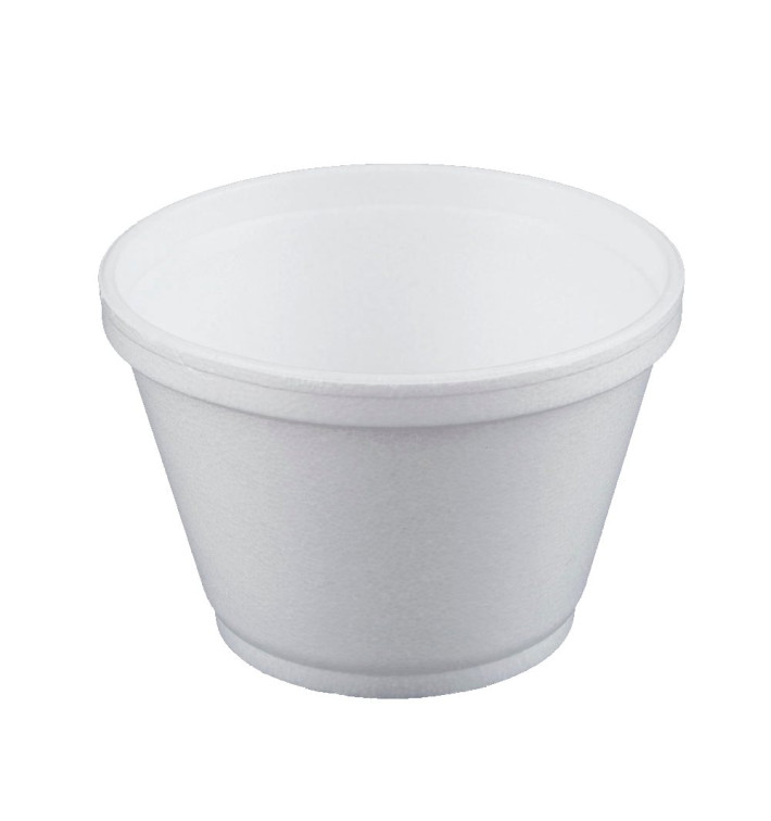 Foam Container White 6Oz/180ml Ø8,9cm (50 Units) Foam Container White 6Oz/180ml Ø8,9cm (50 Units)
