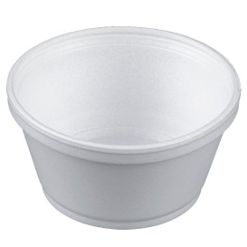 Foam Container White 8Oz/240ml Ø11cm (500 Units)