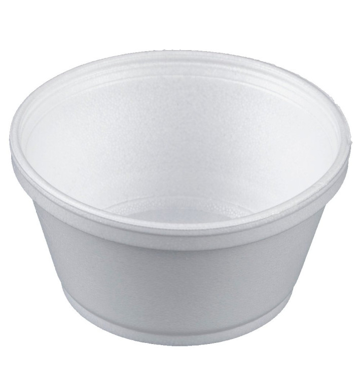 Foam Container White 8Oz/240ml Ø11cm (50 Units) Foam Container White 8Oz/240ml Ø11cm (50 Units)