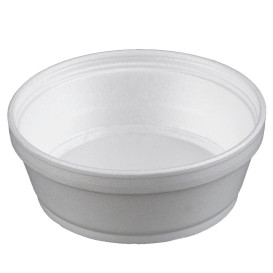 Foam Container White 8Oz/240ml Ø11,7cm (25 Units) 