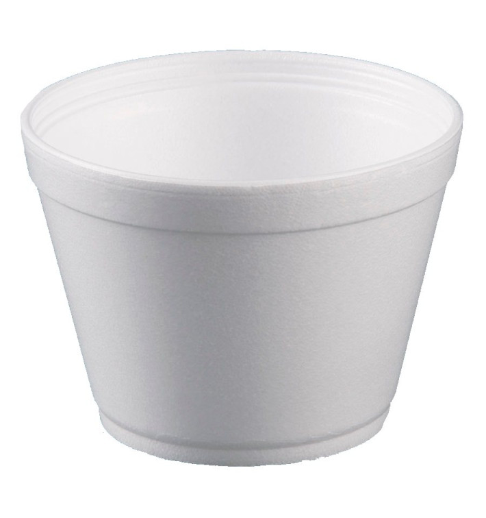Foam Container White 16Oz/475ml Ø11,7cm (25 Units) Foam Container White 16Oz/475ml Ø11,7cm (25 Units)
