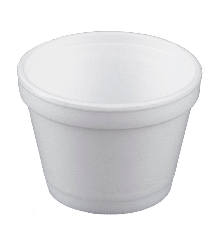 Foam Container White 4Oz/120ml Ø7,4cm (1000 Units) Foam Container White 4Oz/120ml Ø7,4cm (1000 Units)