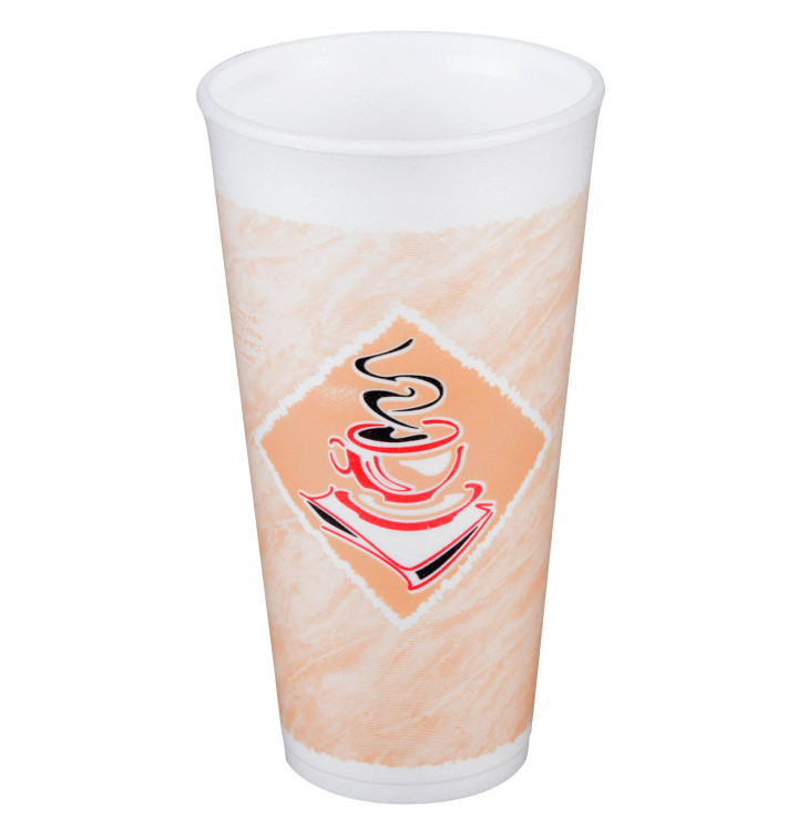 Foam Cup EPS "Café" 20Oz/600ml Ø9,4cm (20 Units) Foam Cup EPS "Café" 20Oz/600ml Ø9,4cm (20 Units)