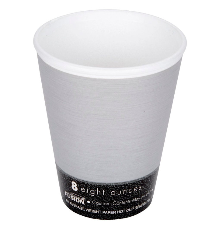 Foam Cup Fusion "Steele" 8Oz/266ml Ø8,1cm (25 Units) Foam Cup Fusion "Steele" 8Oz/266ml Ø8,1cm (25 Units)