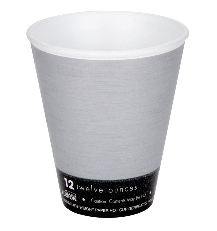 Foam Cup Fusion "Steele"12Oz/355ml Ø9,4cm (25 Units) Foam Cup Fusion "Steele"12Oz/355ml Ø9,4cm (25 Units)