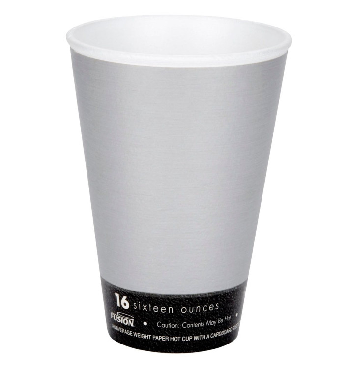 Foam Cup Fusion "Steele" 16Oz/473ml Ø9,4cm (1000 Units) Foam Cup Fusion "Steele" 16Oz/473ml Ø9,4cm (1000 Units)