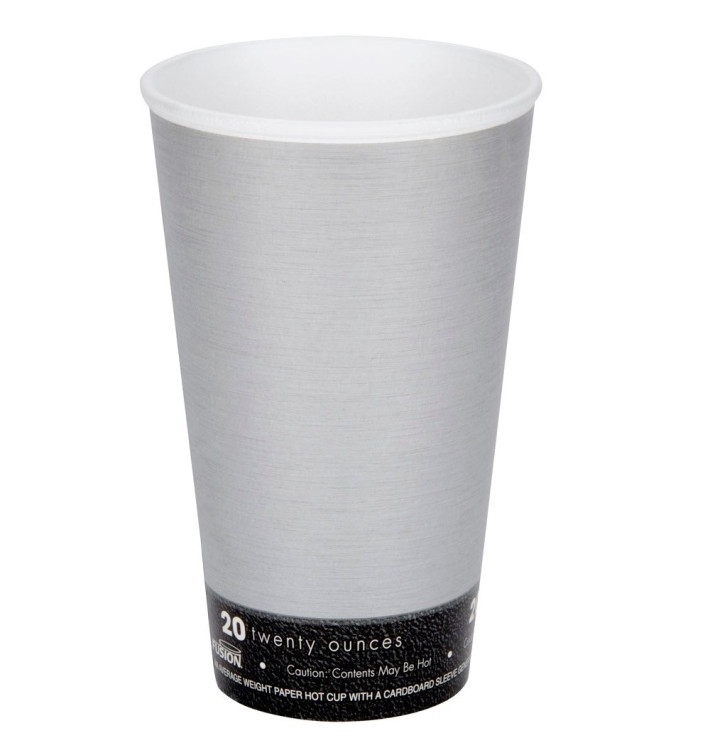 Foam Cup Fusion "Steele" 20Oz/591ml Ø9,4cm (500 Units) Foam Cup Fusion "Steele" 20Oz/591ml Ø9,4cm (500 Units)