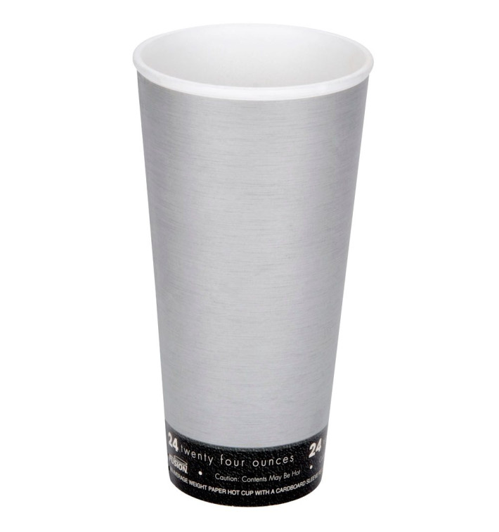 Foam Cup Fusion "Steele" 24Oz/710ml Ø9,4cm (500 Units) Foam Cup Fusion "Steele" 24Oz/710ml Ø9,4cm (500 Units)