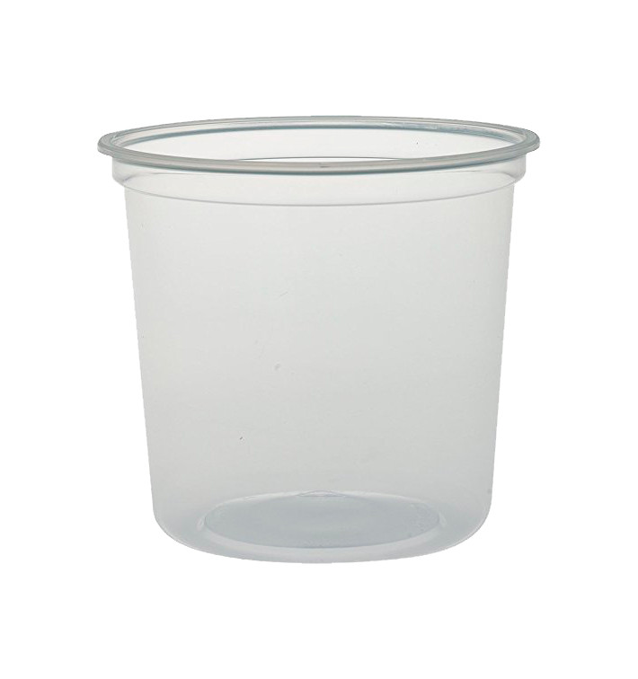 Plastic Deli Container PP "Deli" 24Oz/710ml Clear Ø12cm (25 Units) Plastic Deli Container PP "Deli" 24Oz/710ml Clear Ø12cm (25 Units)