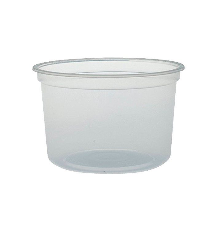 Plastic Deli Container PP "Deli" 16Oz/473ml Clear Ø12cm (25 Units) Plastic Deli Container PP "Deli" 16Oz/473ml Clear Ø12cm (25 Units)