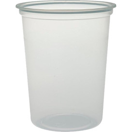 Plastic Deli Container PP "Deli" 32Oz/960ml Clear Ø12cm (500 Units)