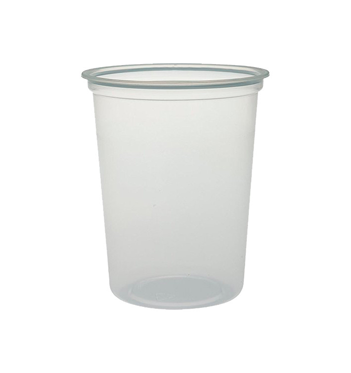 Plastic Deli Container PP "Deli" 32Oz/960ml Clear Ø12cm (25 Units) Plastic Deli Container PP "Deli" 32Oz/960ml Clear Ø12cm (25 Units)